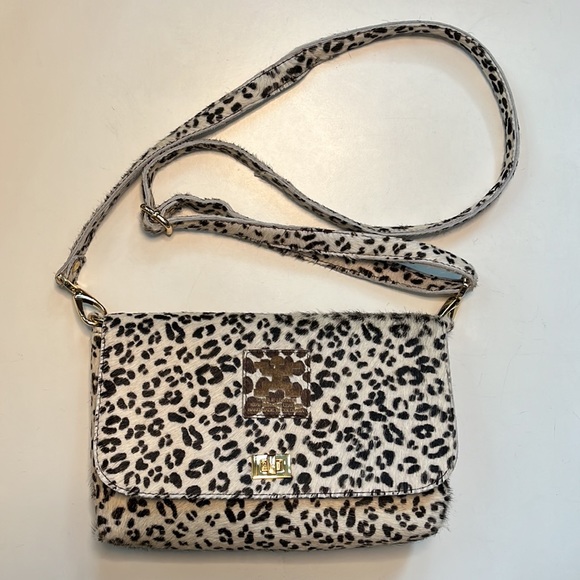 Charlie Leather Small Cross Body Waist Pochette Animal Print Bag - Picture 2 of 15